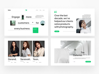 Nakia - PreBuilt Templates for Landing Pages application design desktop flat illustration interface minimal ui ux web