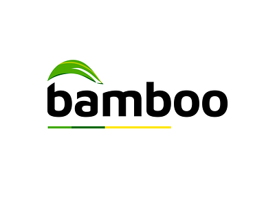 Bamboo Logo agency bamboo branding creative design green illustration leaf logo logotype typography ui vector