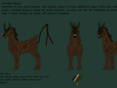 Wooden Equus Rough Concept concept design illustration