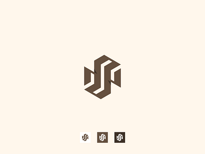 letter NS monogram logo