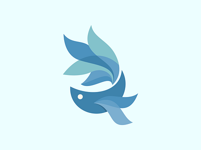 fish logo animal animal logo branding design endr geometric illustration logo simple logo vector