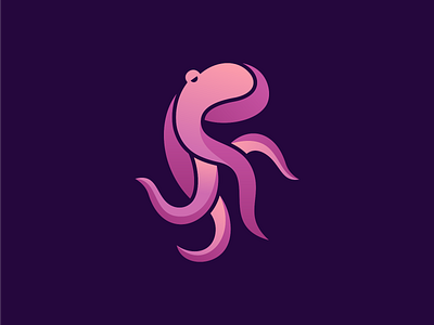 octopus logo animal animal logo branding design endr illustration logo modern simple logo vector