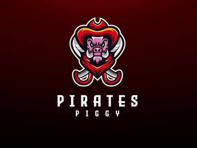 pig animal animal logo branding design endr illustration logo mascot character mascot design mascot logo piggy pirates vector