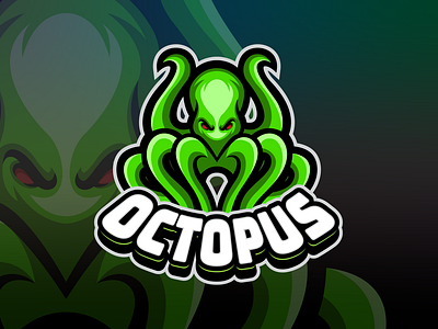 octopus mascot logo