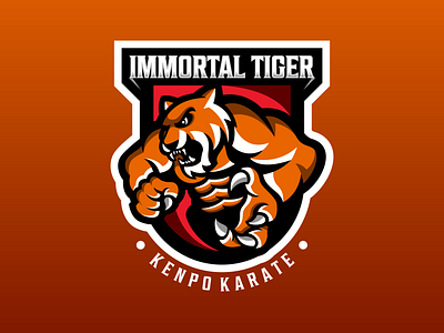 Tiger Sport Mascot Logo animal logo design endr esport logo esports illustration logo mascot design tiger logo tiger mascot vector wild animal