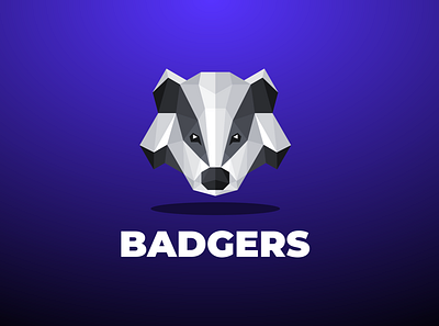 Badger animal animal logo design endr geometric illustration logo modern typography vector