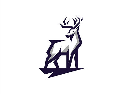 DEER animal animal logo branding design endr geometric illustration logo simple logo vector
