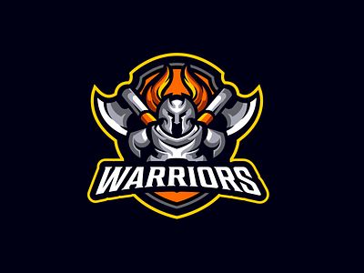 Warrior Armor Logo animal logo armor branding design endr gaming illustration logo mascot trending vector warrior