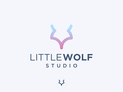 Wolf Studio animal logo animation branding design endr graphic design logo ui ux wolf