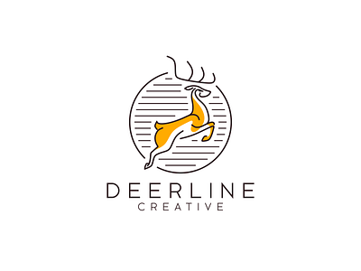 deer animal logo branding deer deer head deer illustration deer logo deers design icon illustration logo monoline simple logo typography vector