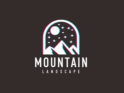 Night mountain app branding design geometric illustration logo logo design mountain trendy monoline simple logo ui ux vector