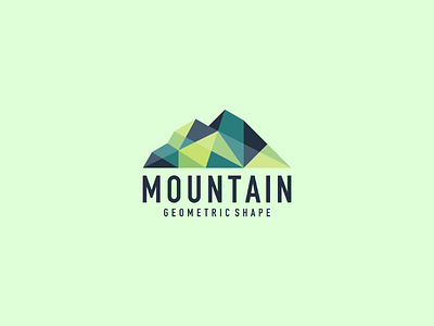Mountain abstract colourful design geometric landscape logo mointain mountain logo nature