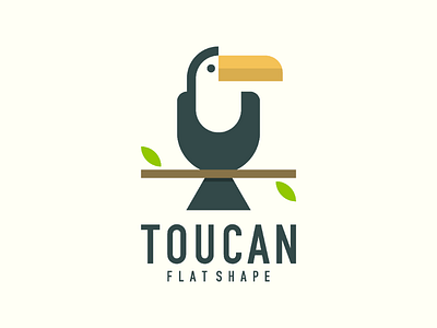 Toucan 2019 animal bird endr flat logo logo design modern toucan trending wildlife