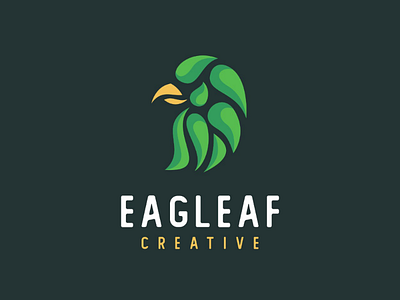 Eagle abstract animal bird bird logo branding design eagle eagle logo endr geometric green illustration ilustration leaf logo modern trending vector