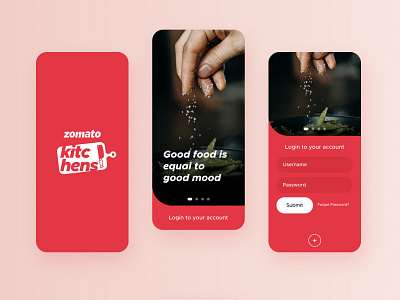 Zomato Kitchens App Concept