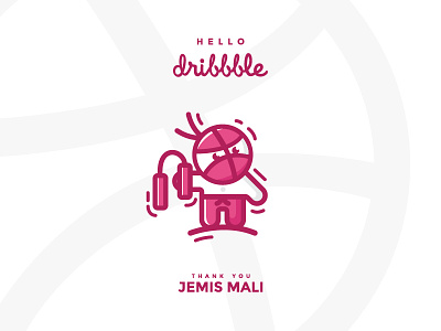 Dribbble Debut cartoon character debut design designer dribbble dribbble debut first shot graphic design graphic designer hello ninja