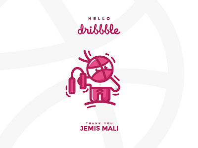 Dribbble Debut cartoon character debut design designer dribbble dribbble debut first shot graphic design graphic designer hello ninja