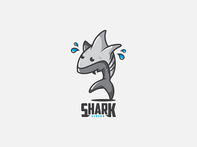 Shark - Logo Design/Illustration cute design fish graphic design illustration logo logo design logos ocean sea shark water