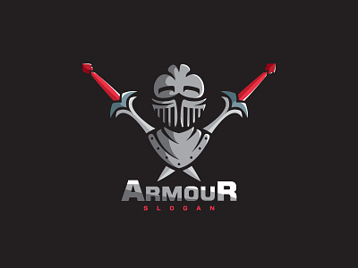 Armour - Logo Design/Illustration armour design graphic design illustration logo logo design logos metal sharp sword vintage warrior