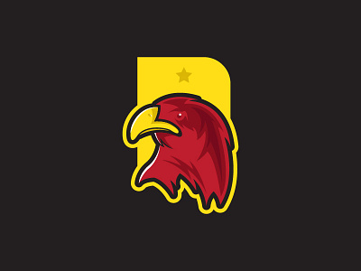 Eagle - Logo Design/Illustration bird black design eagle graphic design illustration logo logo design logos red sharp yellow