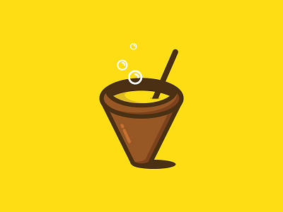 Creativi-Tea - Logo Design/Illustration brown design earthenware graphic design illustration indian logo logo design pot tea white yellow