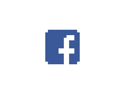 Facebook - Everyday Pixel Art Logo design facebook fb logo logo design logos minimal minimalism minimalist pixel pixel art social media
