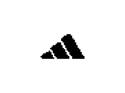 Adidas - Everyday Pixel Art Logo adidas design logo logo design logos minimal minimalism minimalist nothing is impossible pixel pixel art sports