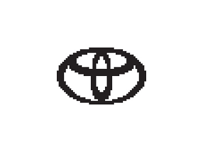 Toyota - Everyday Pixel Art Logo automobile car design logo logo design logos minimal minimalism minimalist pixel pixel art toyota