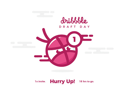 Dribbble Draft Day - 1x Invite 1x invite design designs draft draft day dribbble dribbble debut dribbble draft day dribbble invite graphic design invite ninja