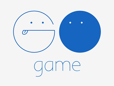 Funny Logo of go Game