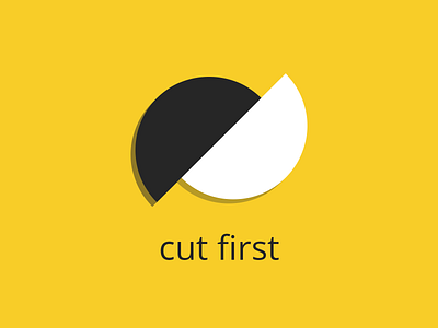 Logo for "cut first" go club baduk branding club game go logo weiqi