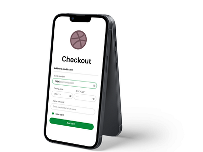 Checkout page for Dribbble app #dailyui #002