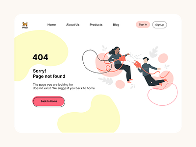 404 Page 404 page dailyui error ui webdesign website