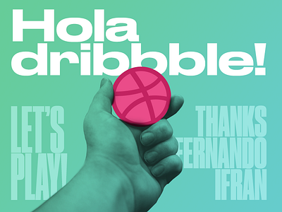 Hello dribbble! condensed debut design dribbble expanded first shot type typography