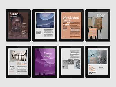 Colibrí — Digital Magazine art direction digital magazine dps editorial design ixd typography ui