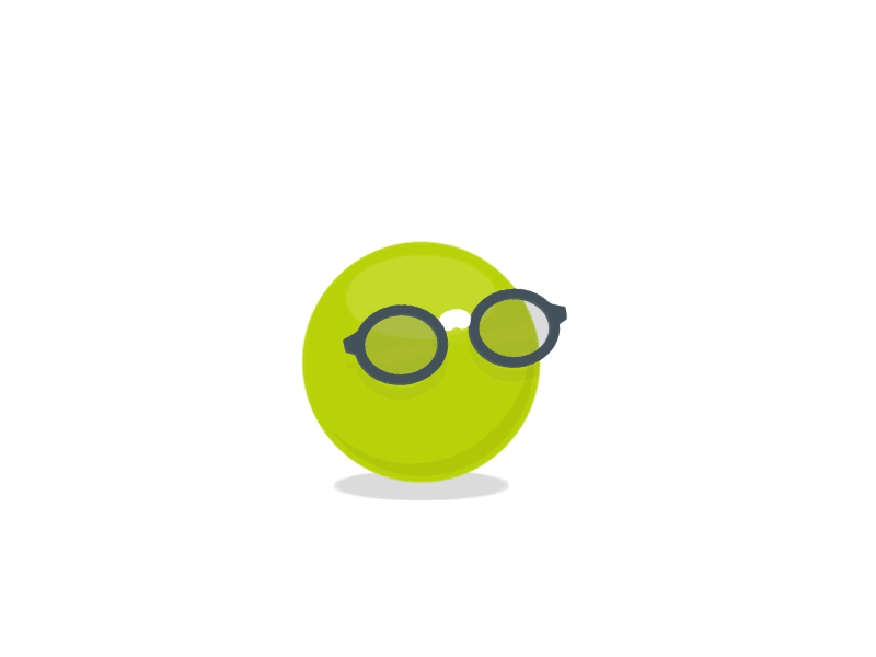 Geeky Ball animation ball character minimalist