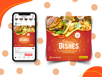 Social Media Design ads ads campaign attractive banner branding delivery app eye catchy facebook ads facebook cover facebook post fast food food delivery home delivery illustration instagram instagram ads instagram post instagram story peace graph professional