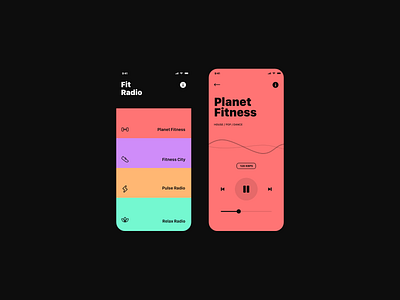 FitRadio App Design