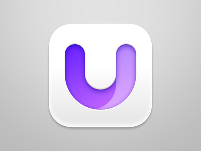 Unite macOS application icon app app icon application application icon branding figma icon ios ios icon letter logo macos macos icon purple typo ui