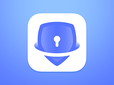 PassKeeper iOS app icon app app icon application application icon branding figma icon ios ios icon keeper key keylock lock logo macos macos icon password security shield ui