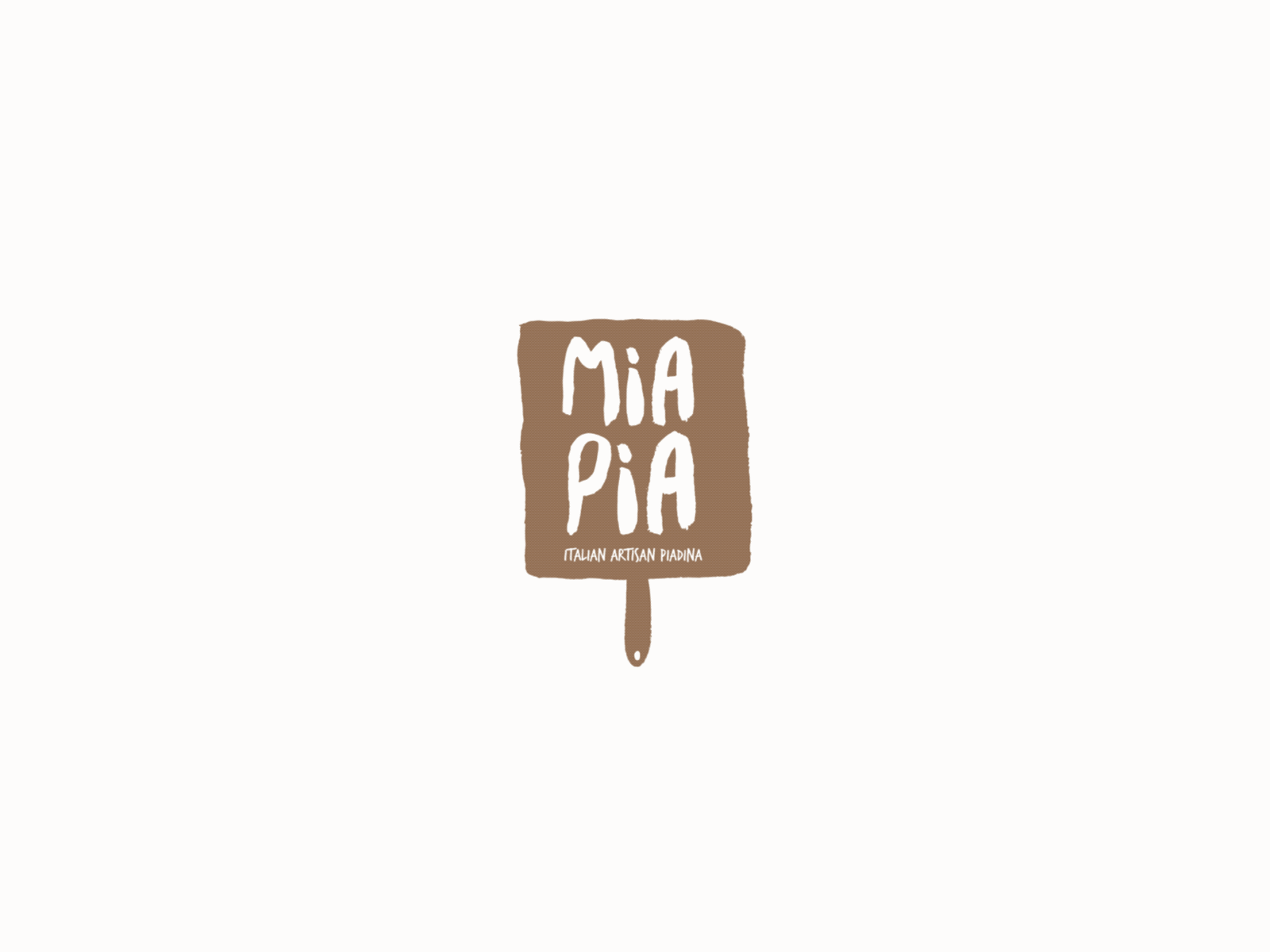 Mia Pia Branding branding food handdrawn logo piadina restaurant sandwich street food taco typography