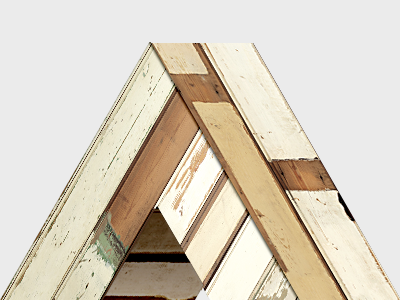 Another impossible (penrose) triangle agency another penrose piet skeuomorphism triangle wood