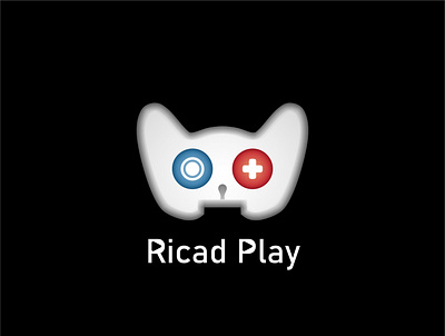 Ricad Play 3d gaming logo play vector