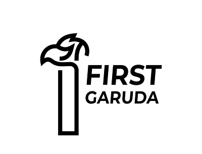1 ST | First Garuda | Bird | Eagle 1 st bird eagle first garuda logo mark minimalist number trend