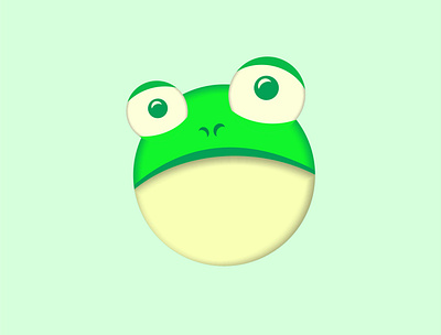 Frog Ball ball branding character circle flat frog graphic design icon illustration logo mascot round vector