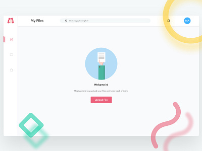 Abbii - Empty State dashboard desktop dropbox empty state file storage files html illustration onboarding psd storage web