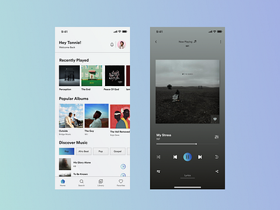 Mobile Music app player