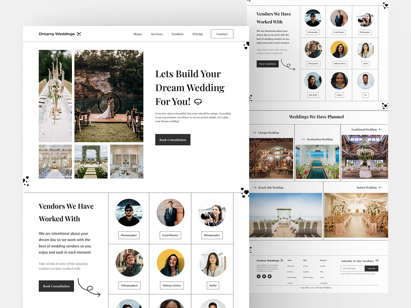 Event Planner Landing Page designs, themes, templates and downloadable ...
