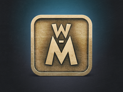 World Marks icon app coin icon ios ipad iphone metal texture