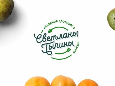 Svetlana Tychina Academy of healthy nutrition design geometry kyrgyzstan lettering logo shift